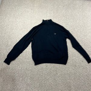GANT - 1/4 zip in blue size large in dark blue